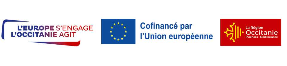 L'Europe s'engage, l'Occitanie agit &mdash; Cofinanc&eacute; par l'Union europ&eacute;enne &mdash; R&eacute;gion Occitanie Pyr&eacute;n&eacute;es-M&eacute;diterran&eacute;e